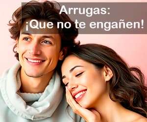 Una mujer y un hombre entre 35 y 50 años, con expresiones alegres y relajadas
